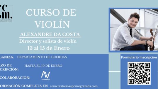 Curso de violín con Alexandre Da Costa