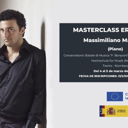 MASTERCLASS ERASMUS+  Massimiliano Mainolfi (Piano)