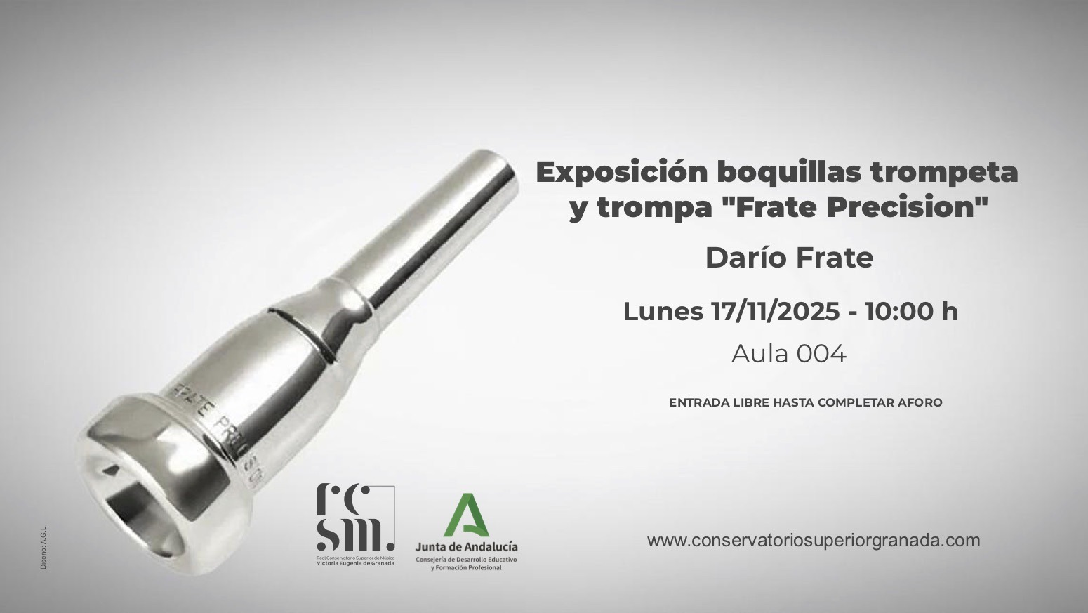 Exposición boquillas trompeta   y trompa “Frate Precision”  –   Darío Frate
