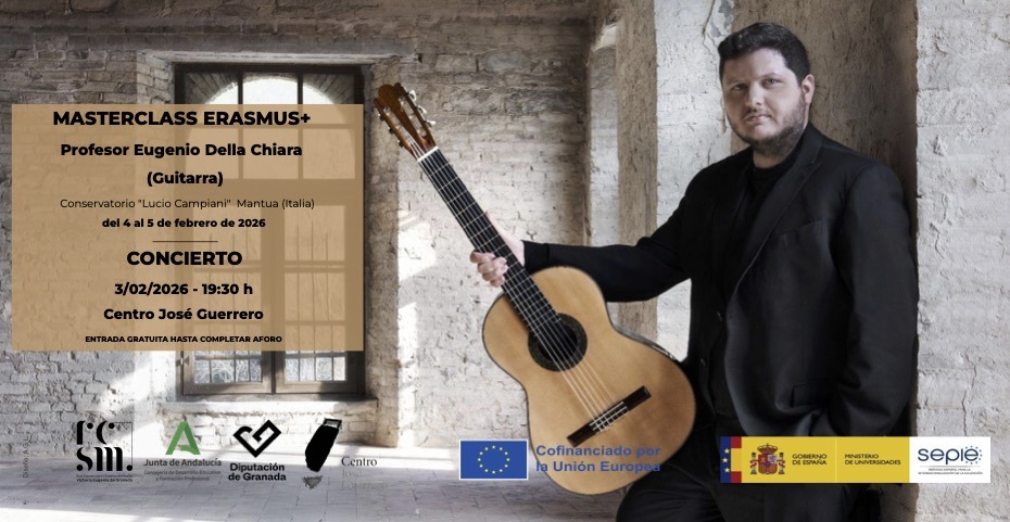 MASTERCLASS ERASMUS+  Profesor Eugenio Della Chiara Guitarra