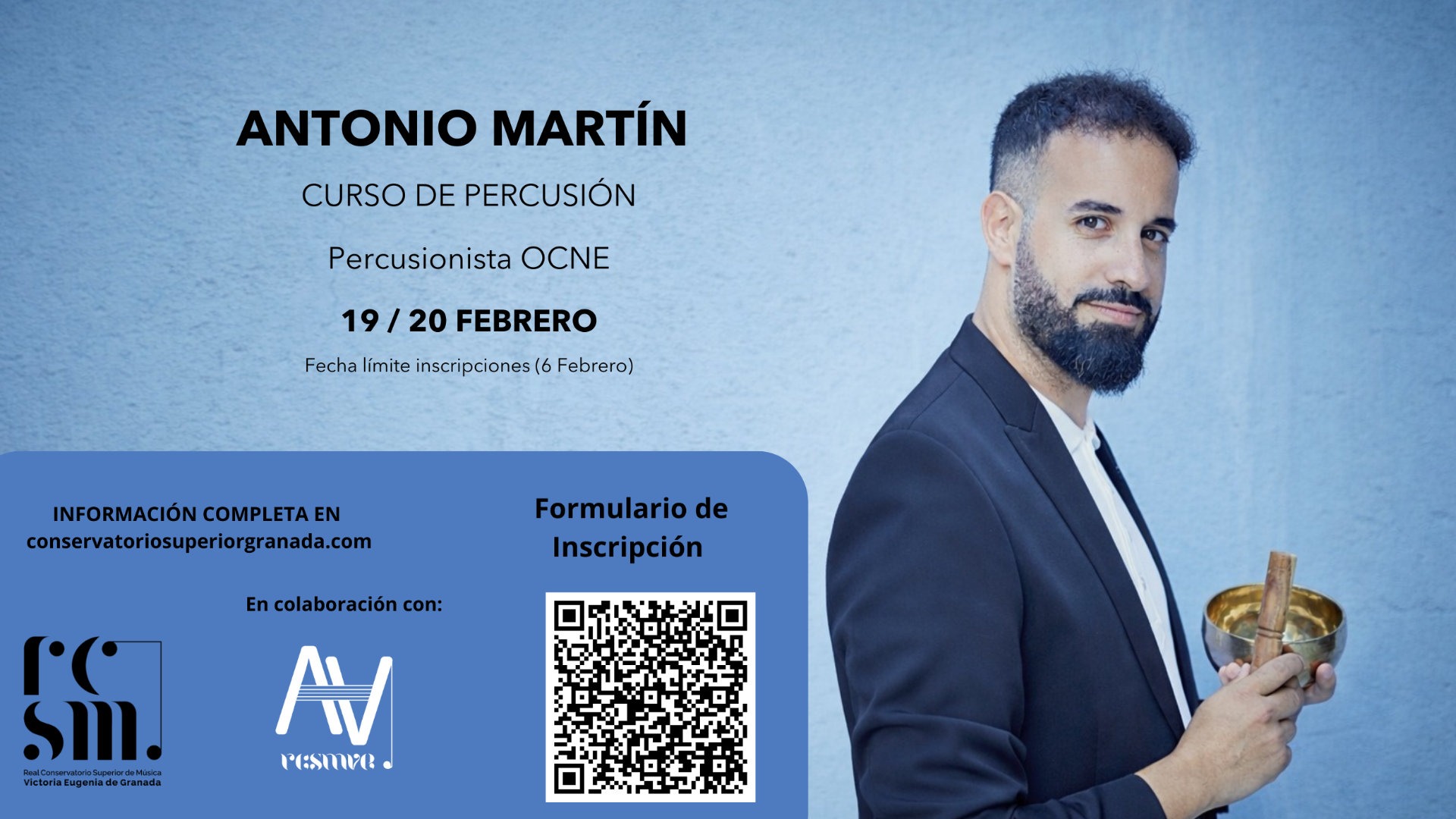 CURSO DE PERCUSIÓN CON ANTONIO MARTÍN