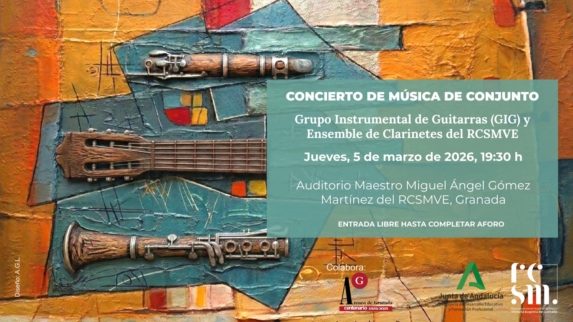 Concierto: Grupo Instrumental de Guitarras y Ensemble de Clarinetes