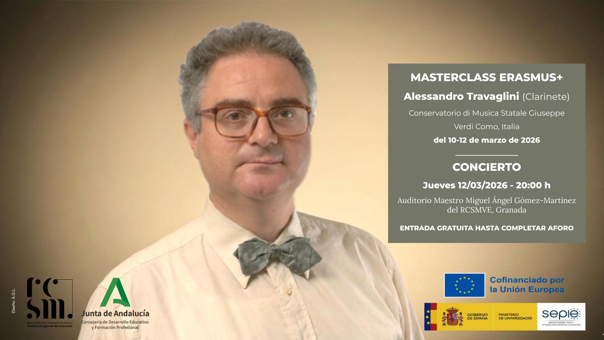 MASTERCLASS ERASMUS+ & CONCIERTO Alessandro Travaglini