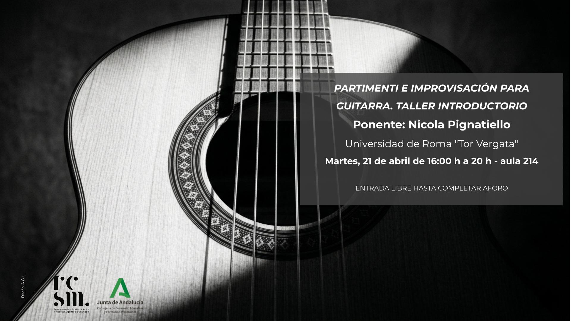 Partimenti e improvisación para guitarra. Taller introductorio – Nicola Pignatiello